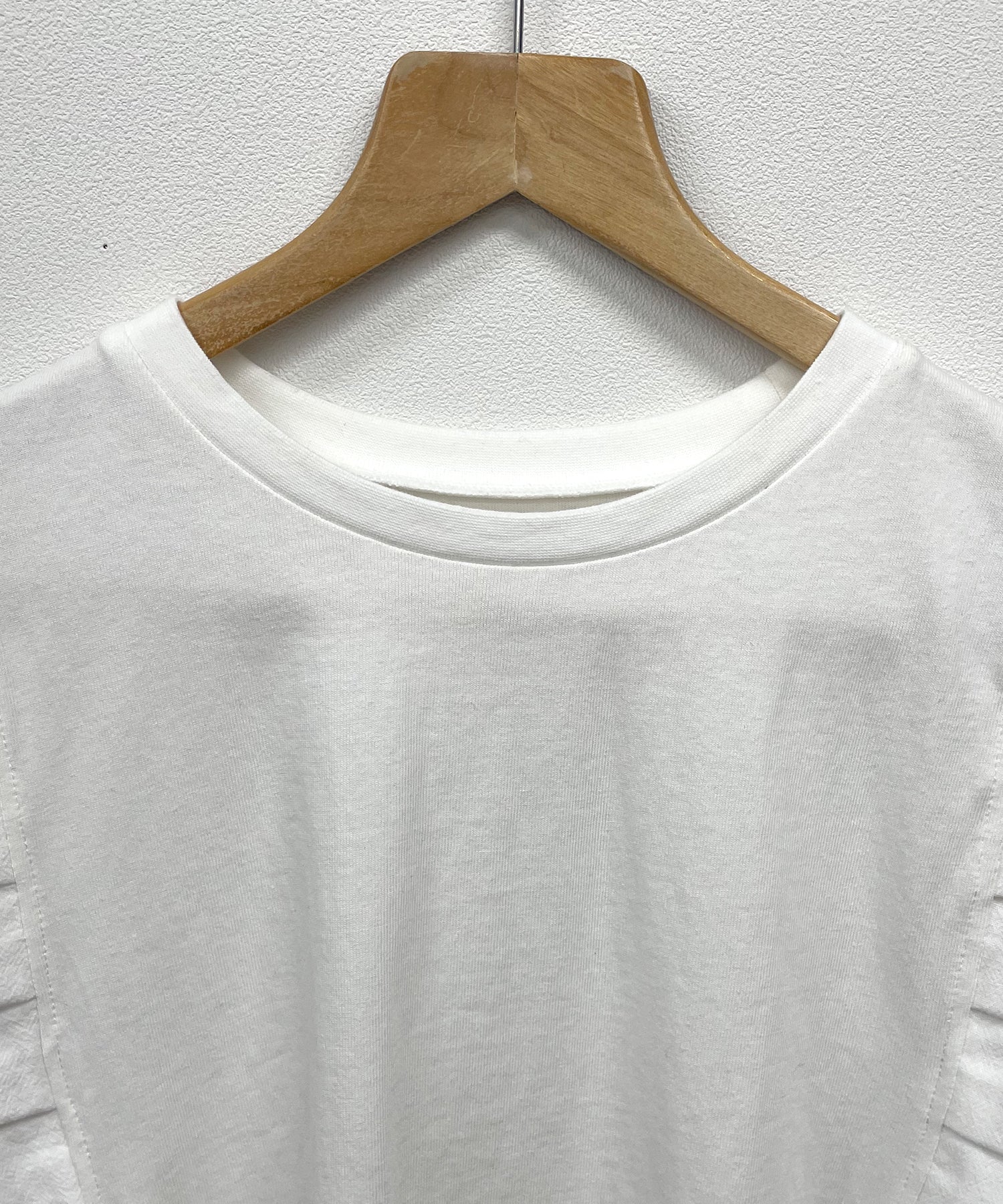 フューティアランド Futier Land タックフリルノースリーブTシャツ （オフホワイト） オフホワイト