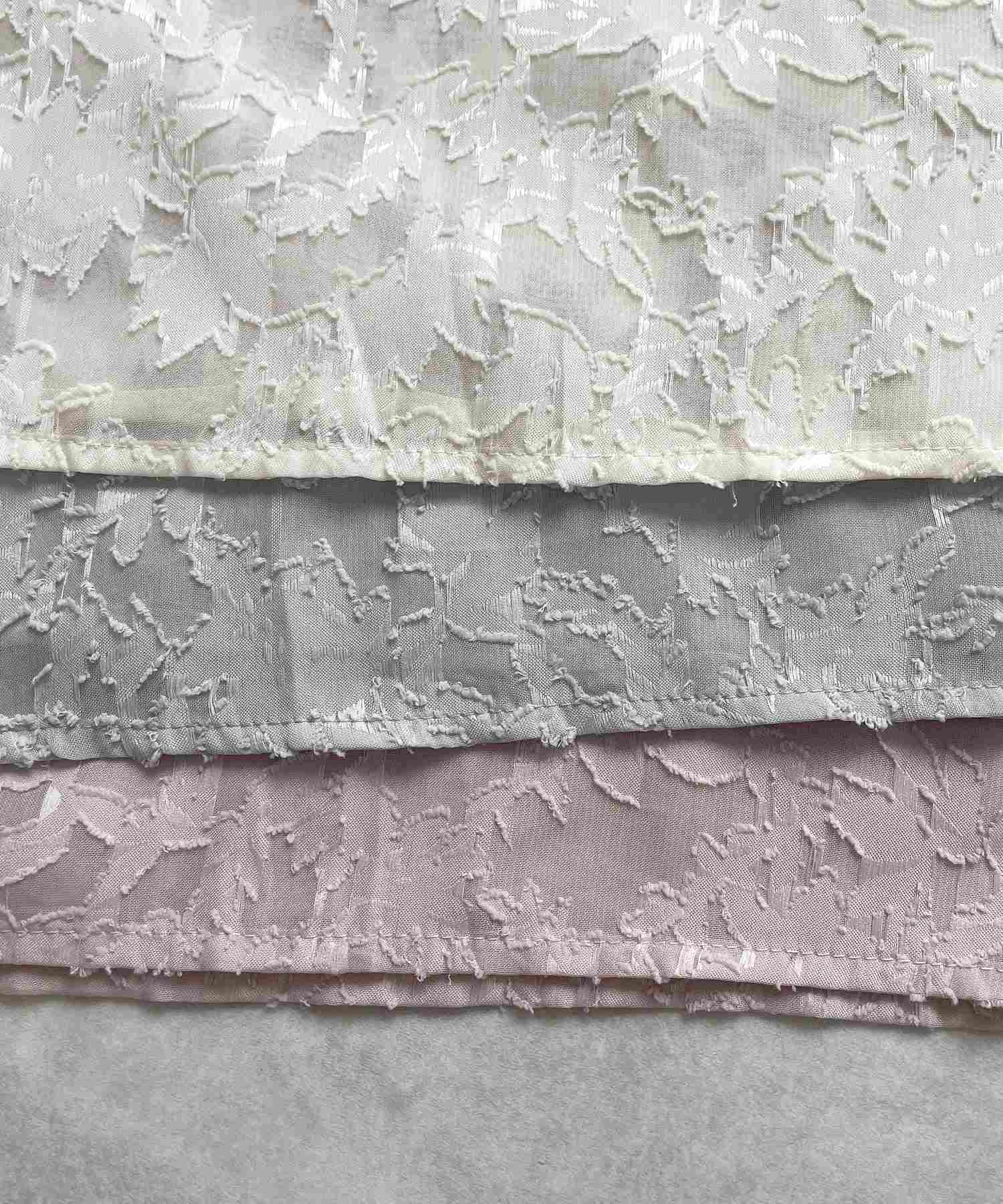 フューティアランド Futier Land ジャガードフラワーリボンシアーブラウス （ピンク） ピンク