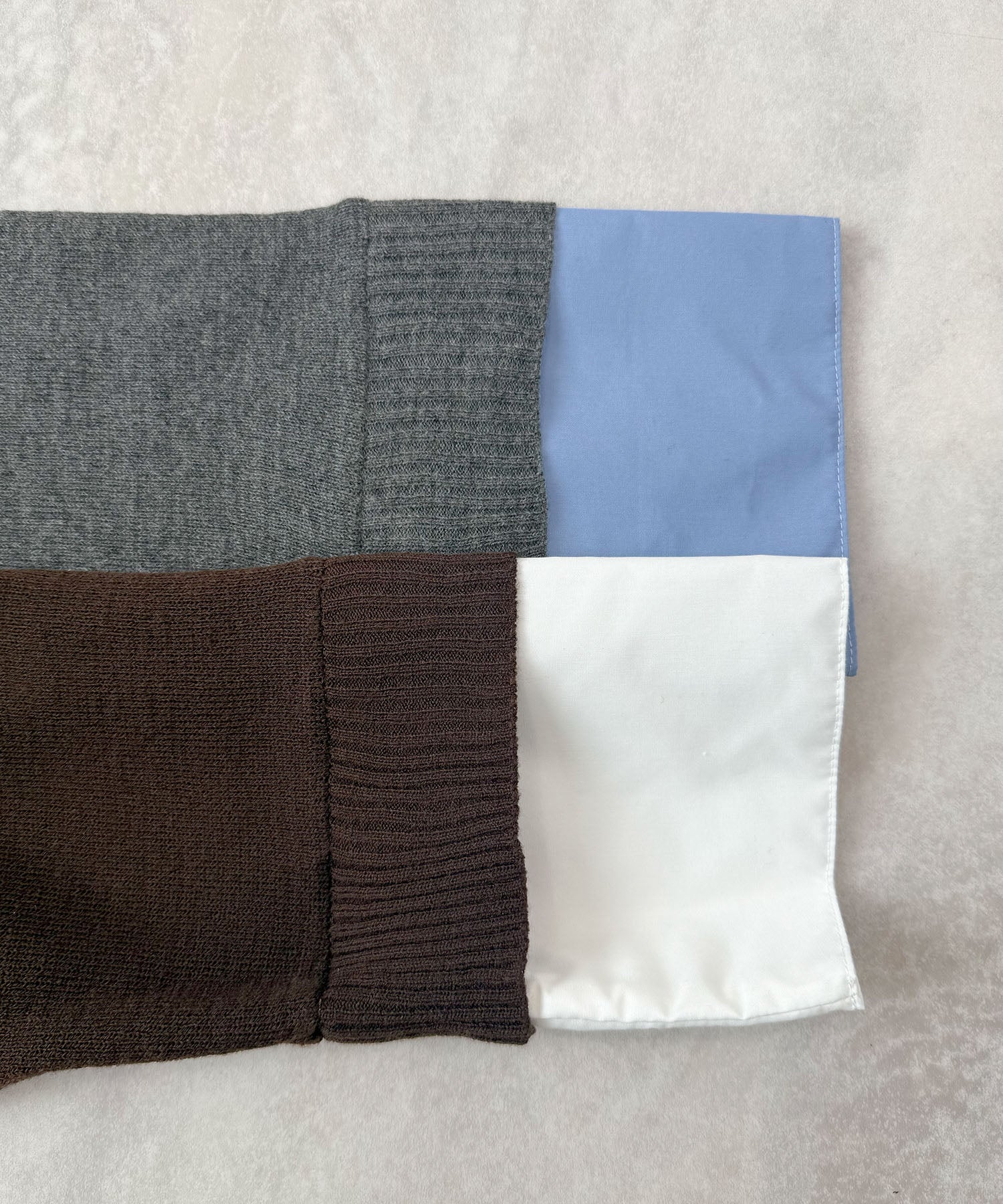 フューティアランド Futier Land シャツ襟付きポロニット （チャコールグレー） チャコールグレー