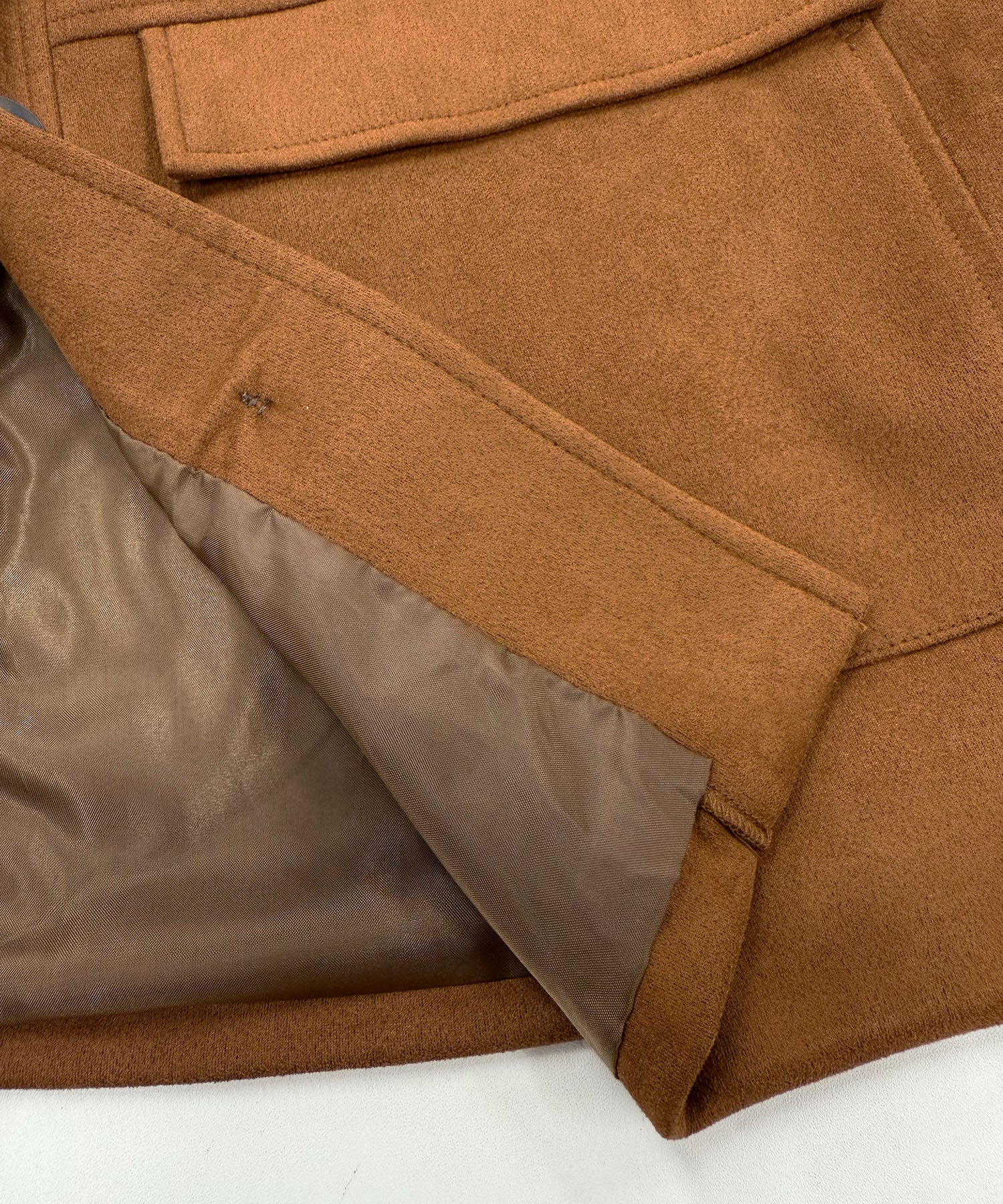 フューティアランド Futier Land スエードショートステンカラージャケット （ダークブラウン） ダークブラウン