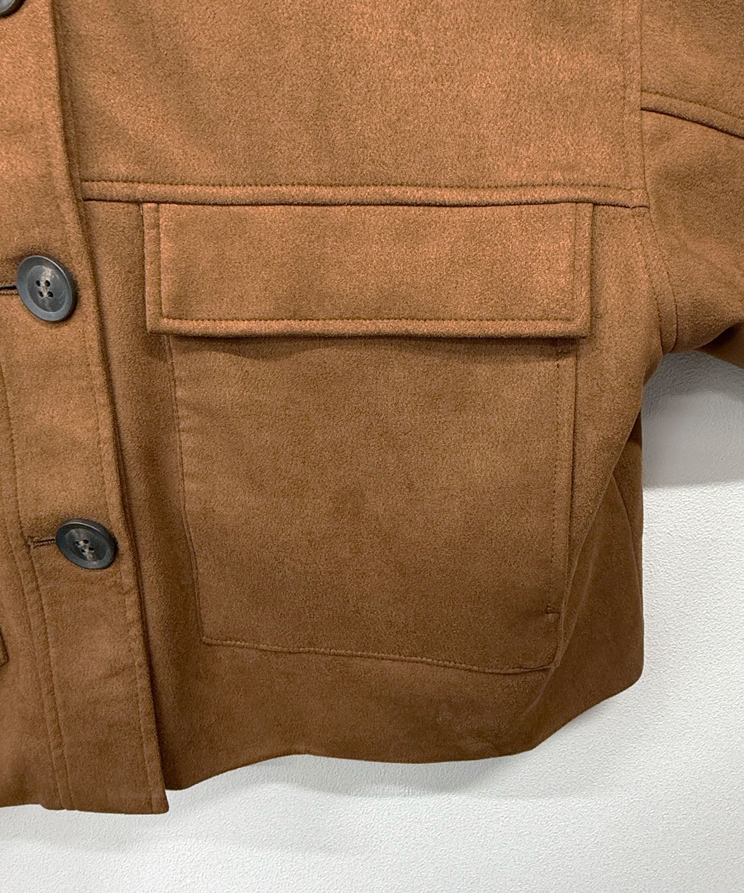 フューティアランド Futier Land スエードショートステンカラージャケット （ダークブラウン） ダークブラウン