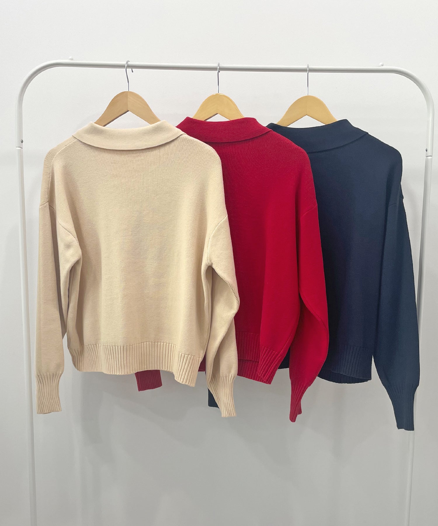 フューティアランド Futier Land zip付ニットカーディガン （アイボリー） アイボリー