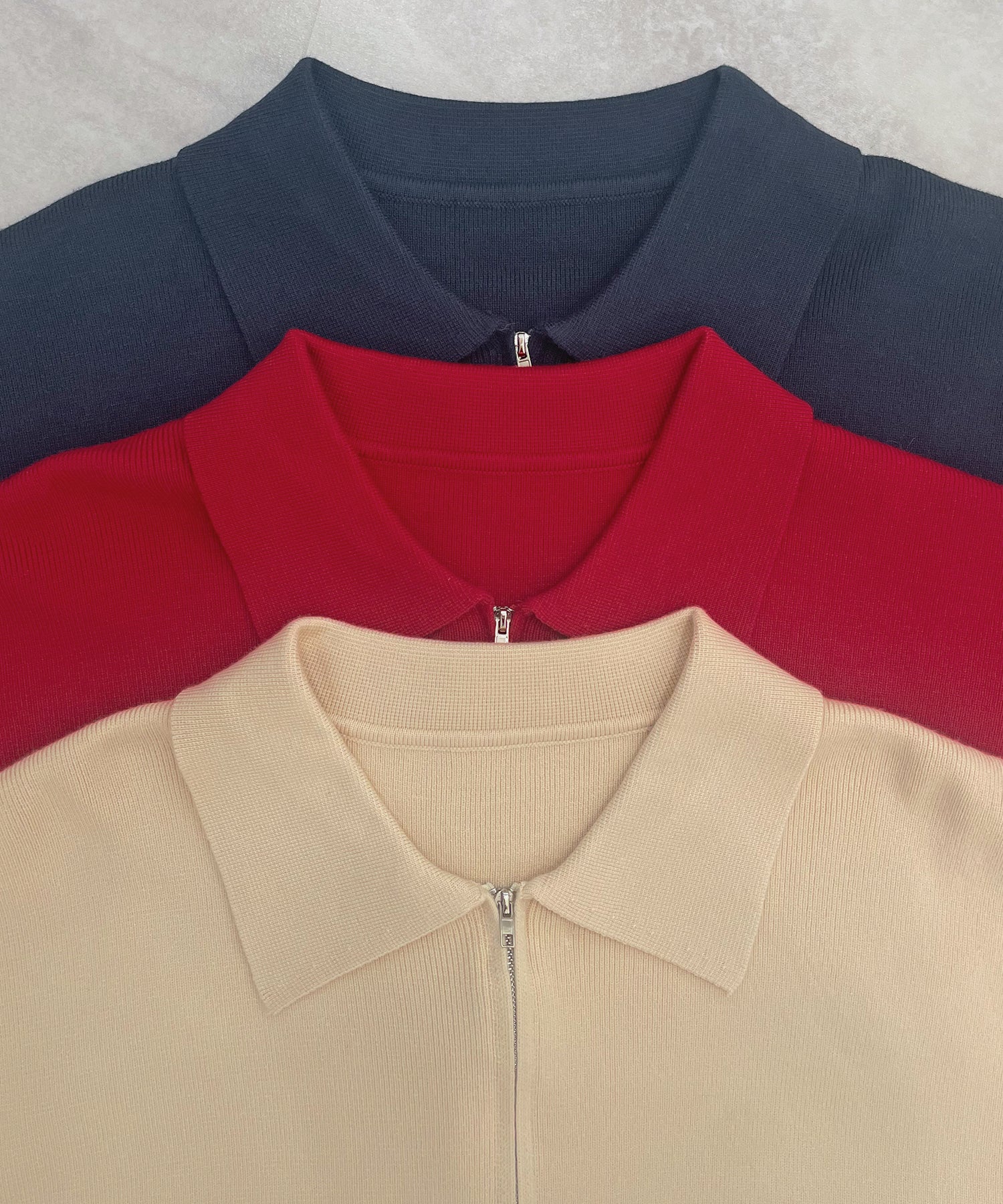 フューティアランド Futier Land zip付ニットカーディガン （アイボリー） アイボリー