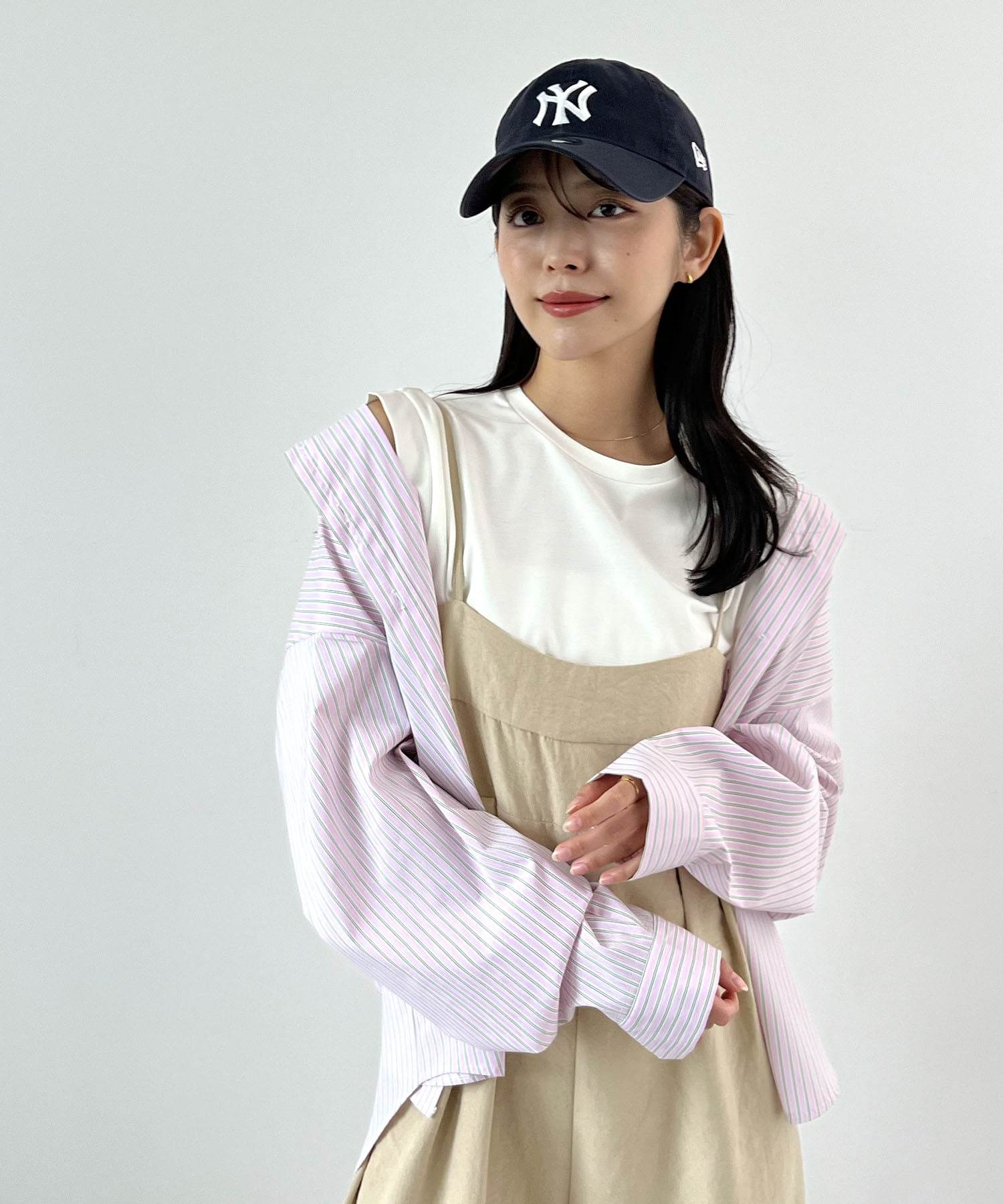 フューティアランド Futier Land ピーチ起毛タックサロペット （ベージュ） ベージュ