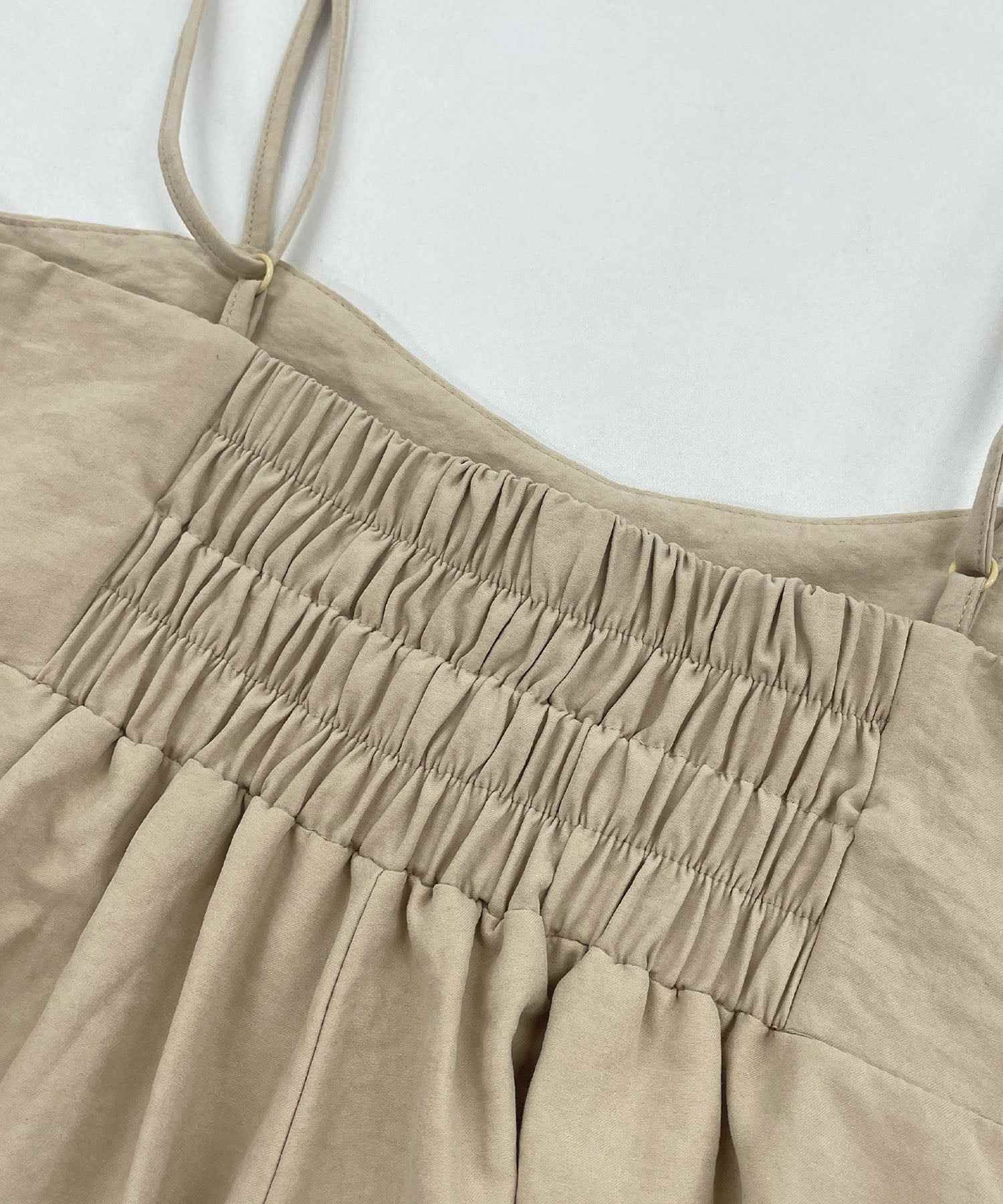 フューティアランド Futier Land ピーチ起毛タックサロペット （ベージュ） ベージュ