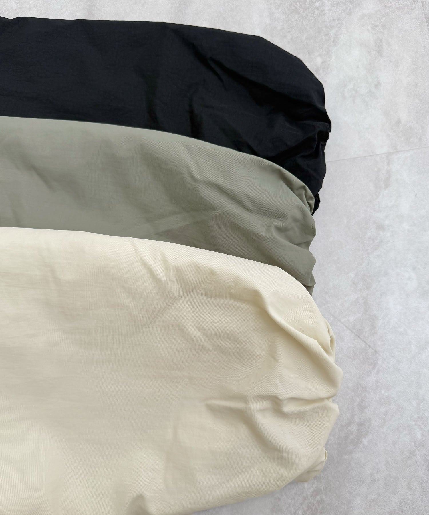 フューティアランド Futier Land サイドジップノーカラー中綿ジャケット （アイボリー） アイボリー