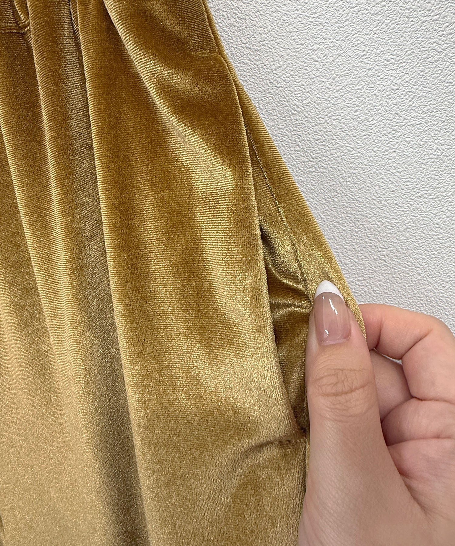 フューティアランド Futier Land ベロアフレアパンツ （マスタード） マスタード