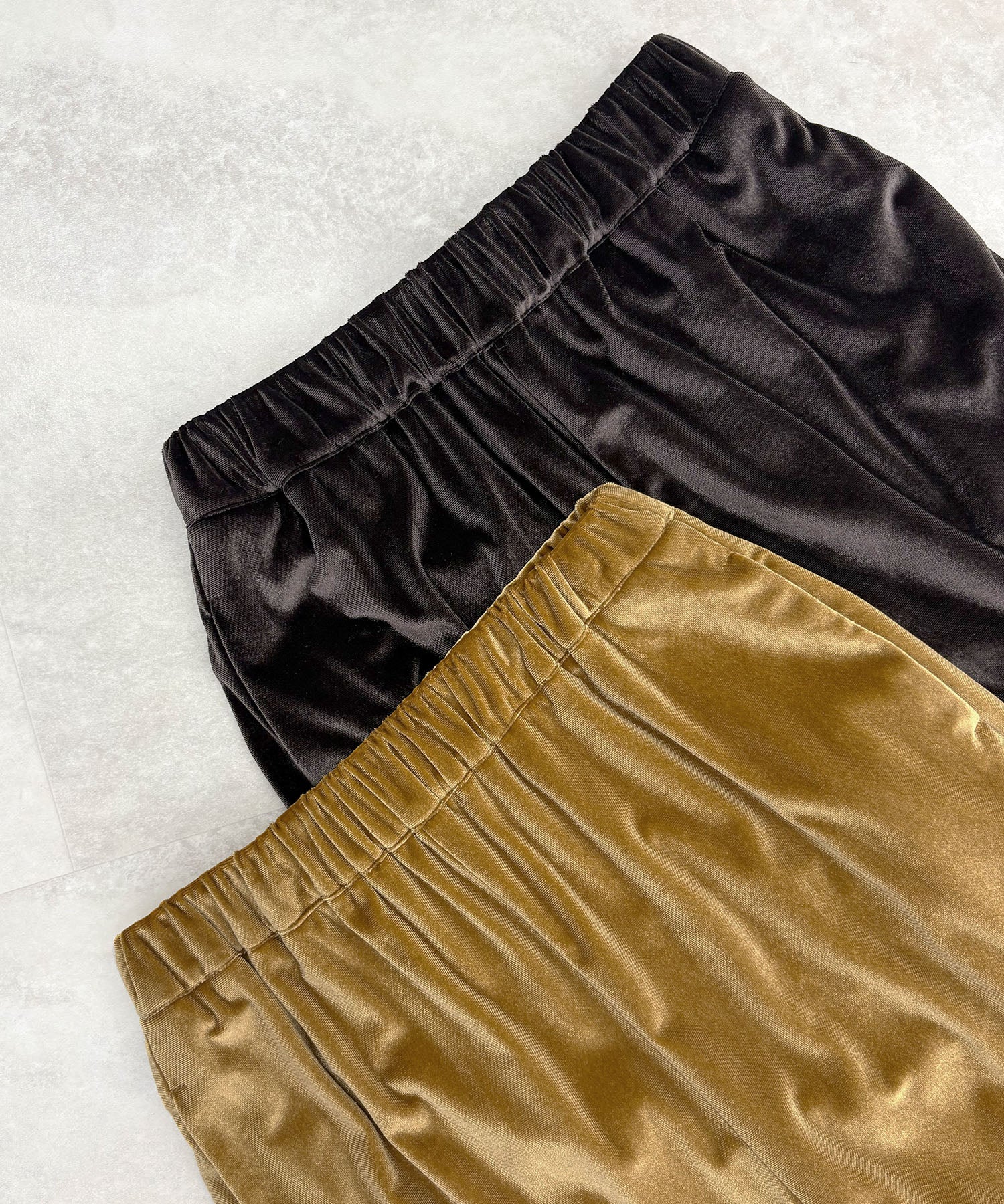 フューティアランド Futier Land ベロアフレアパンツ （マスタード） マスタード