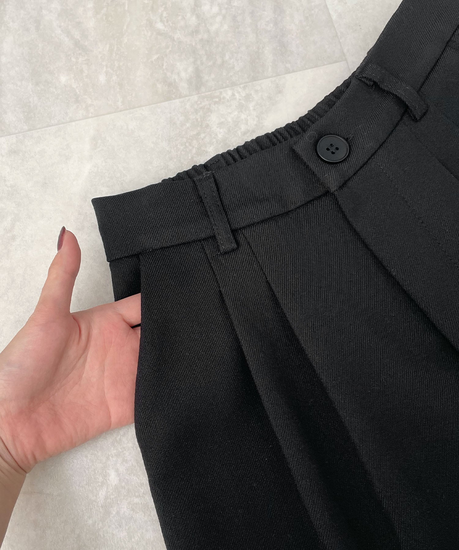 フューティアランド Futier Land ウールライクツータックワイドパンツ （グレー） グレー