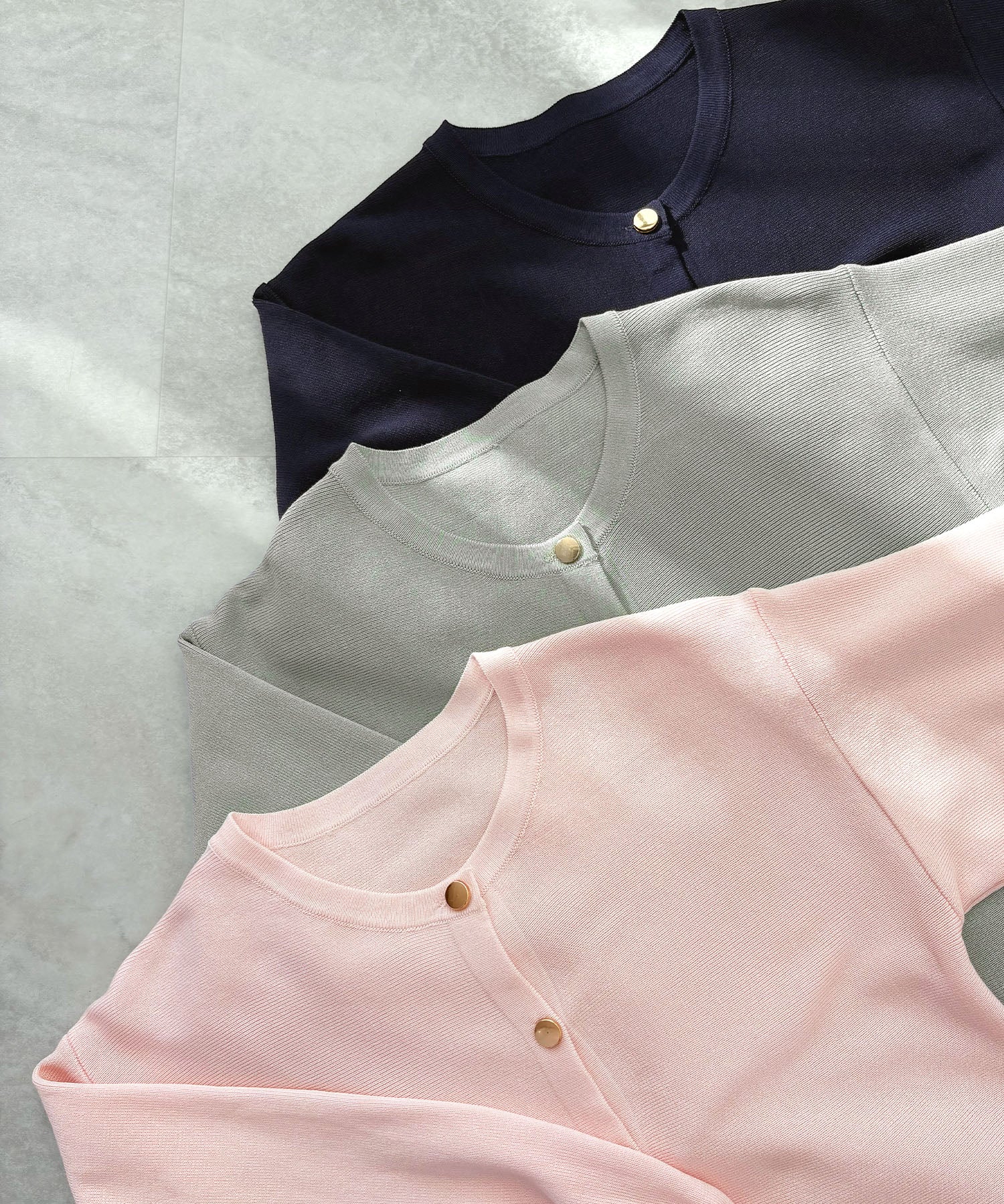 フューティアランド Futier Land ペプラムニットカーディガン （ライトグレー） ライトグレー