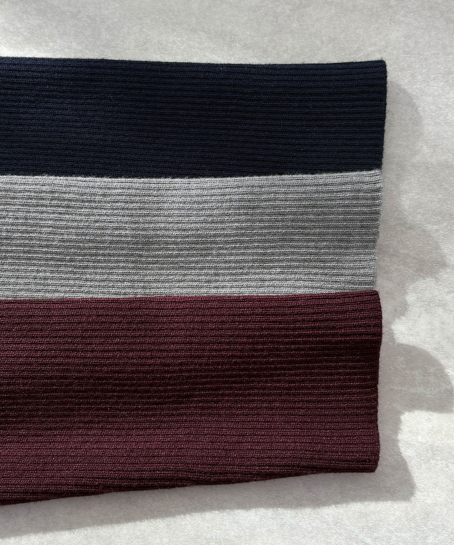 フューティアランド Futier Land ワンポイントロゴ刺繍リブニット （ネイビー） ネイビー