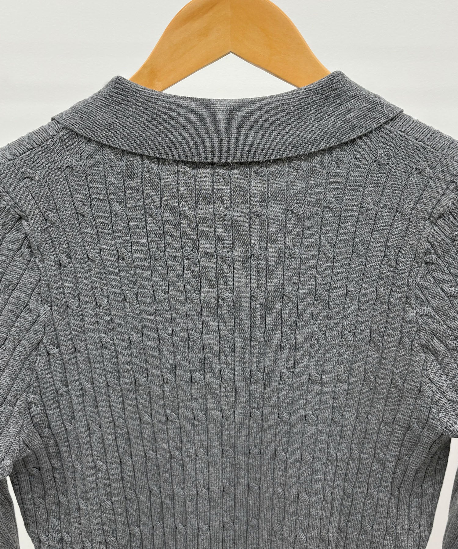 フューティアランド Futier Land ロゴ刺繍ケーブルポロニット （レッド） レッド