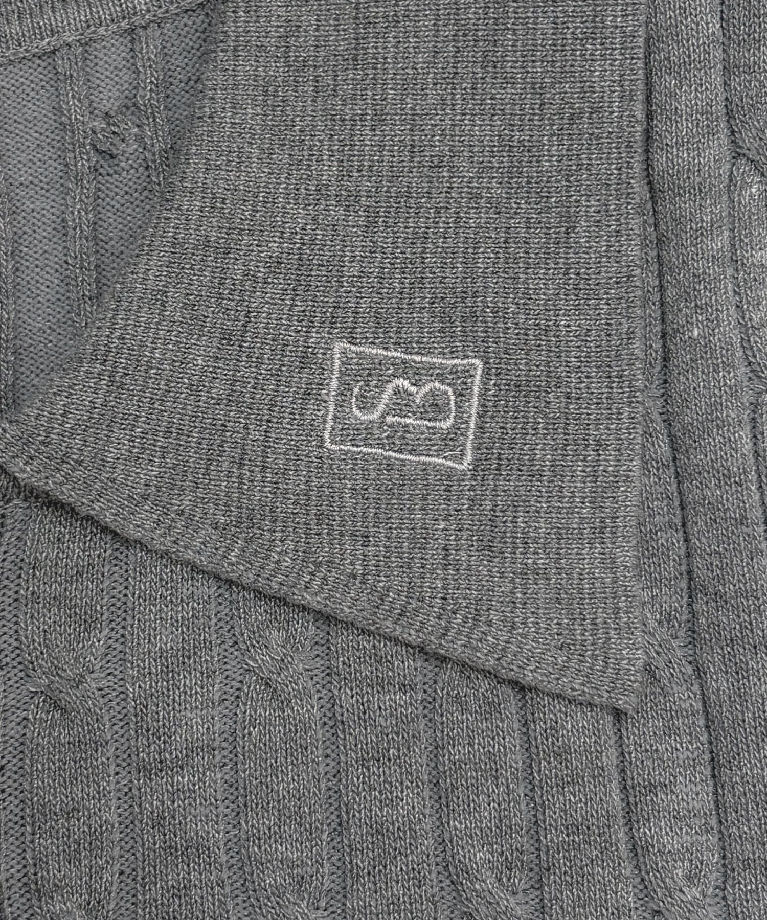 フューティアランド Futier Land ロゴ刺繍ケーブルポロニット （レッド） レッド