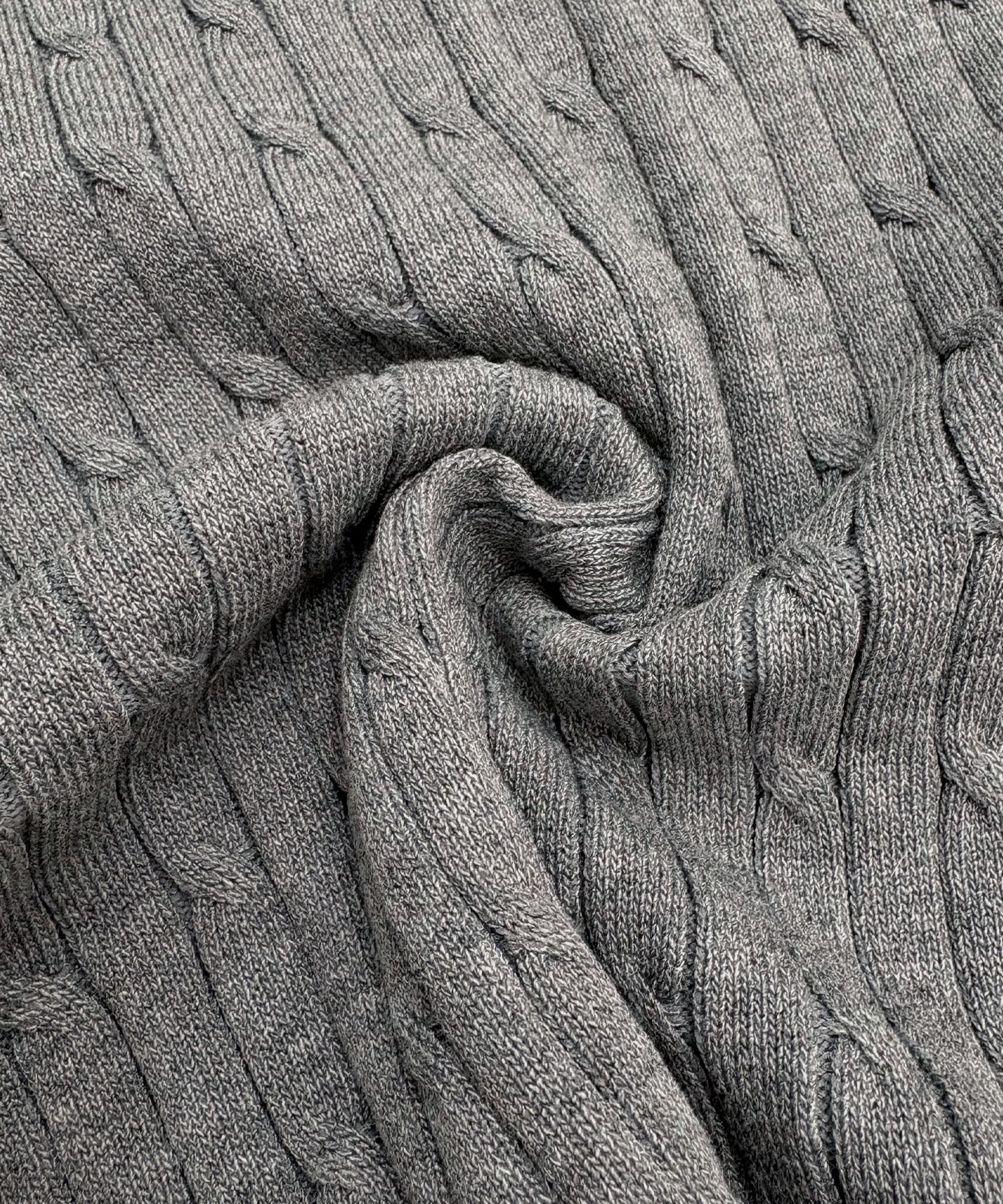 フューティアランド Futier Land ロゴ刺繍ケーブルポロニット （レッド） レッド