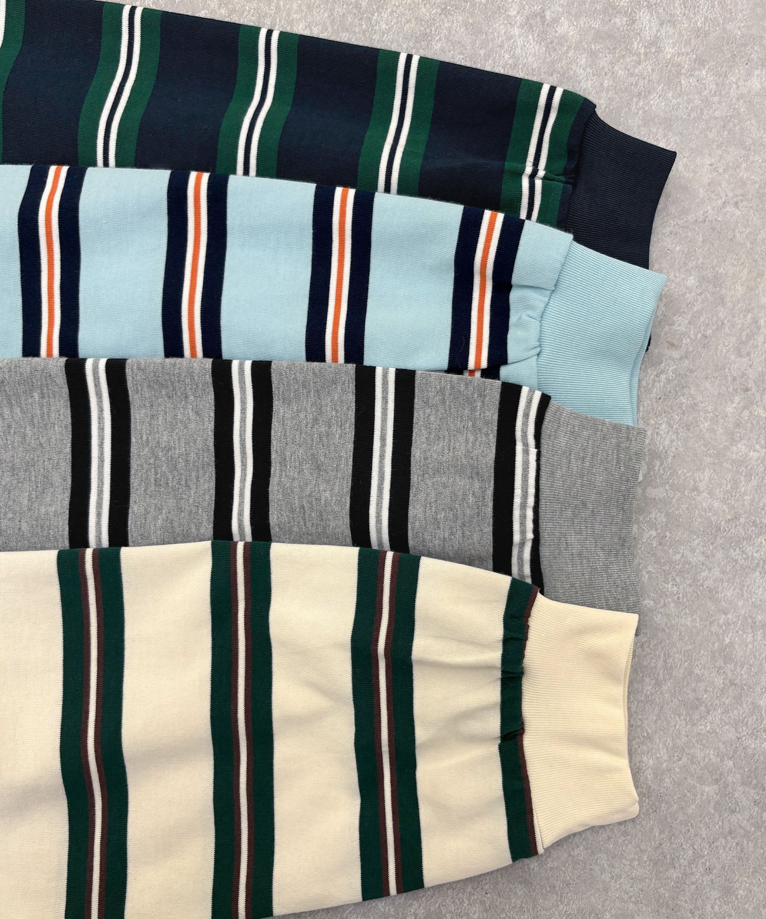 フューティアランド Futier Land ロゴ刺繍ボーダーロンT （ブルー） ブルー