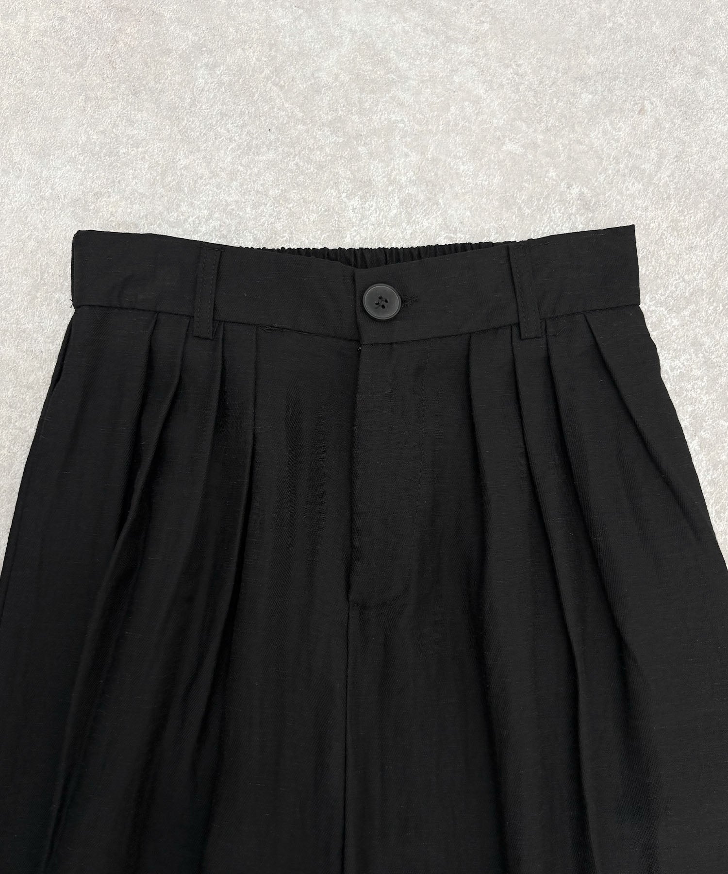 フューティアランド Futier Land 麻ワイドパンツ （ブラック） ブラック