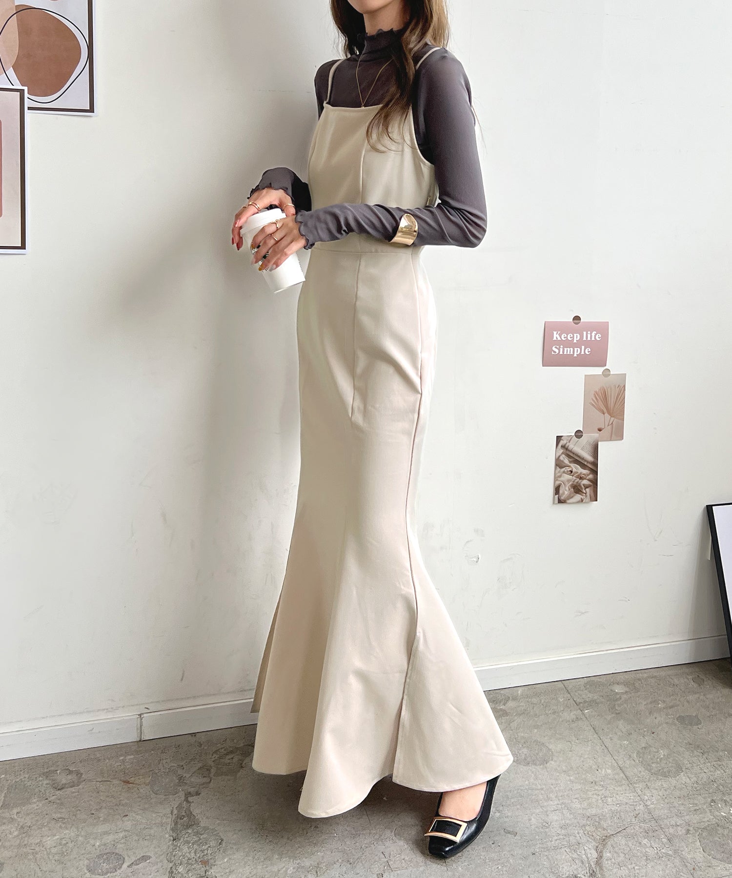 フューティアランド Futier Land マーメイドキャミワンピース （アイボリー） アイボリー