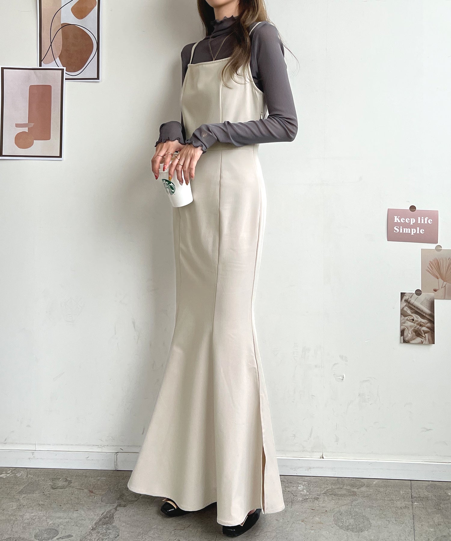 フューティアランド Futier Land マーメイドキャミワンピース （アイボリー） アイボリー