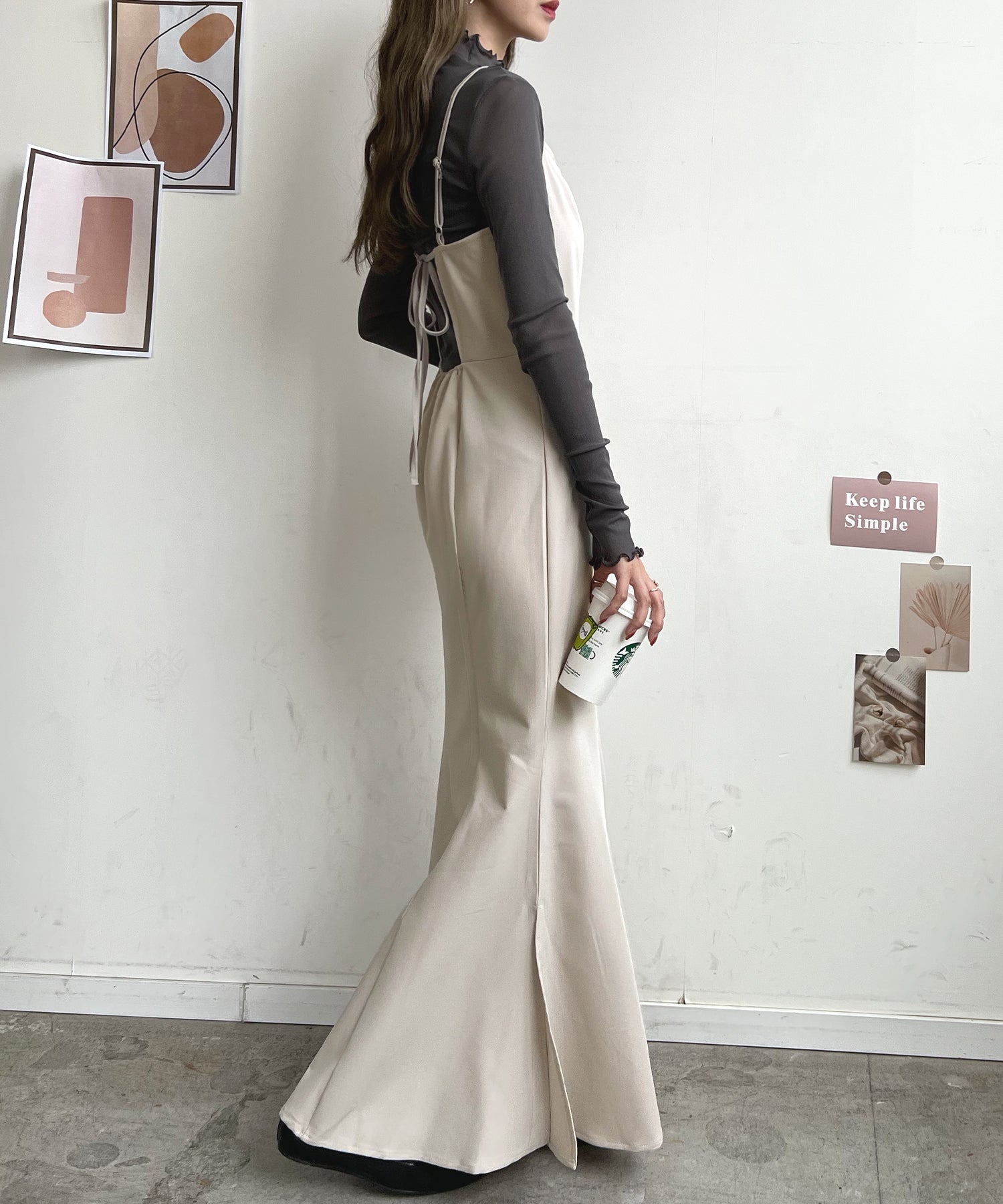 フューティアランド Futier Land マーメイドキャミワンピース （アイボリー） アイボリー