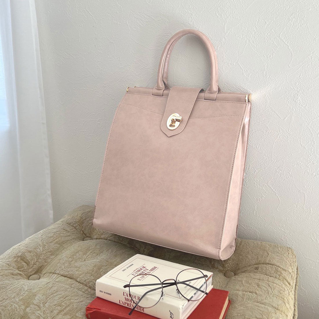 フィント F i.n.t 【A4収納可能】キーホール3wayダレスバッグ （PINK BEIGE） PINK BEIGE