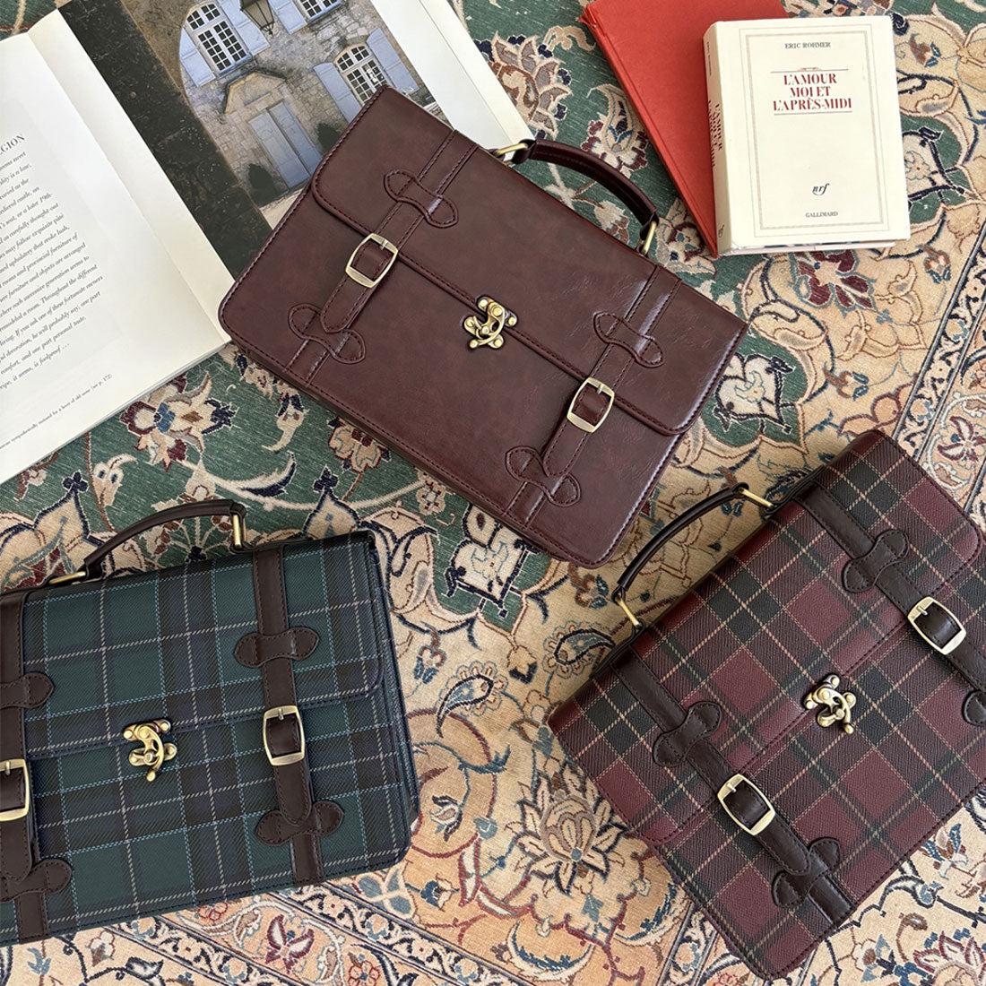 フィント F i.n.t ミニサッチェルショルダーバッグ （BROWN） BROWN