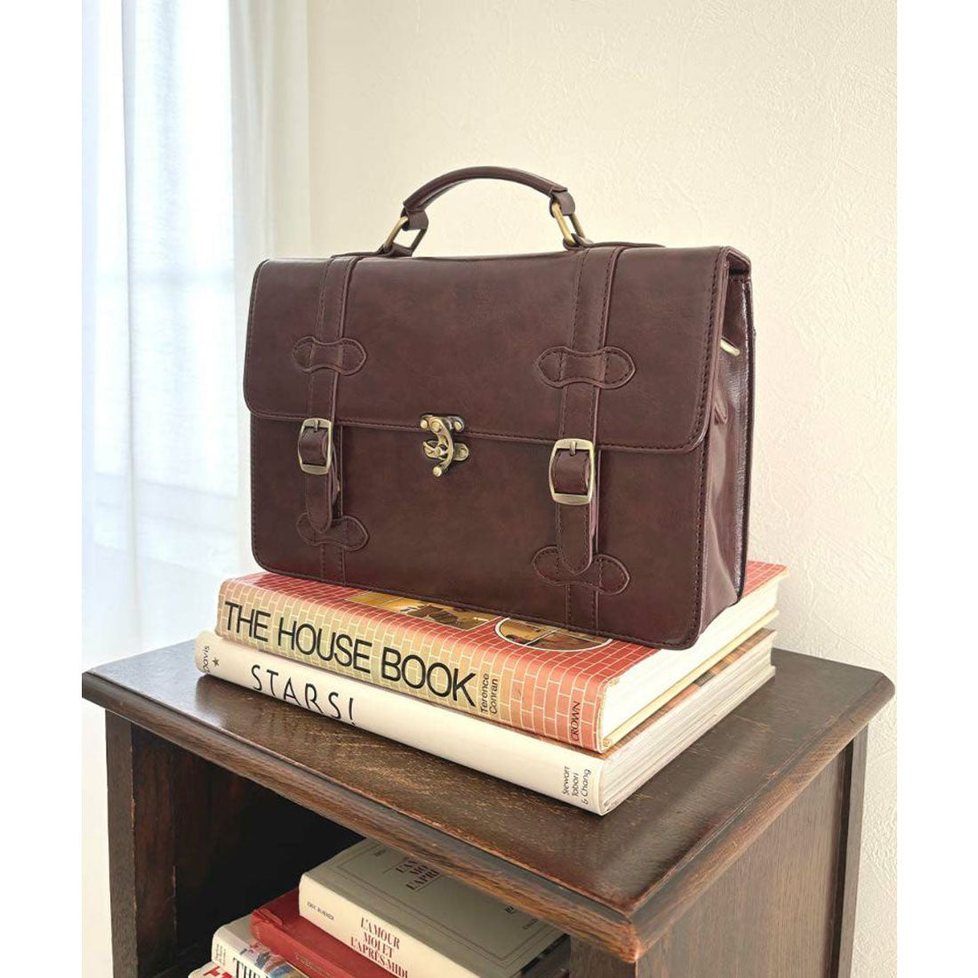 フィント F i.n.t ミニサッチェルショルダーバッグ （BROWN） BROWN