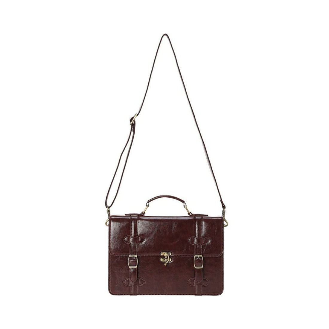 フィント F i.n.t ミニサッチェルショルダーバッグ （BROWN） BROWN