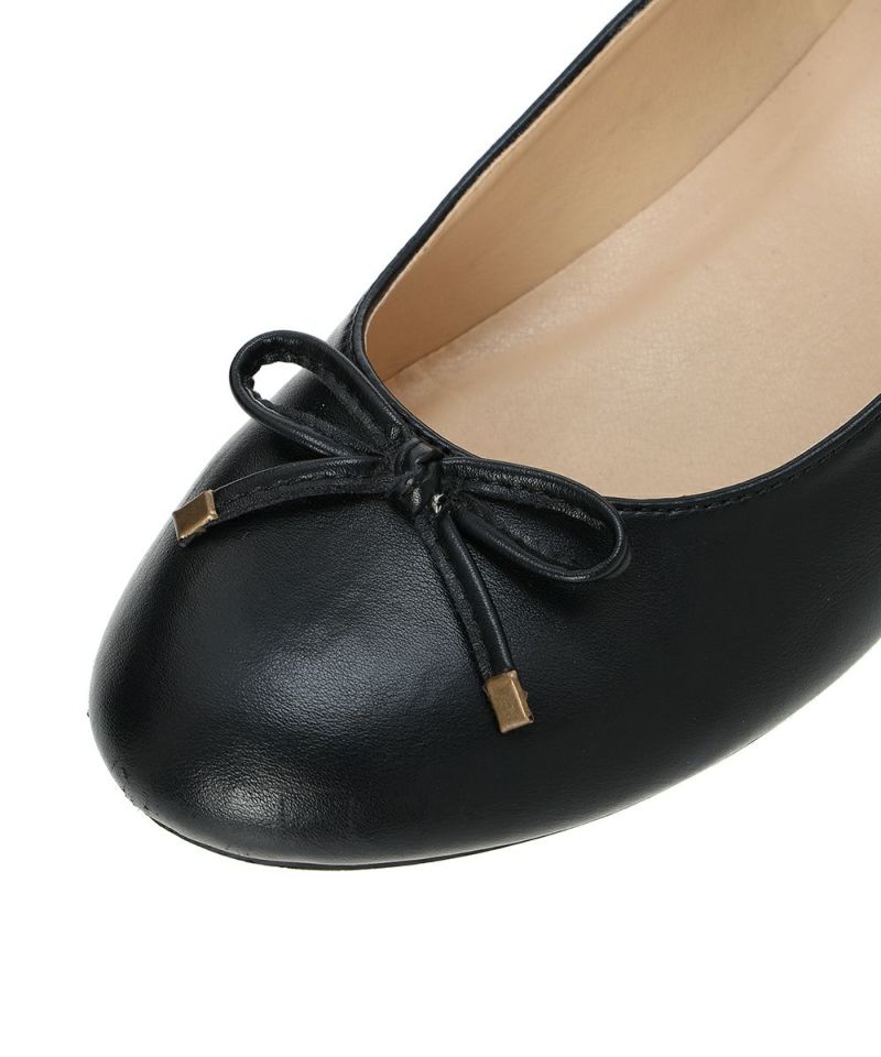 フィント F i.n.t 【サイズ展開あり】ストラップ付きリボンバレエシューズ （BLACK） BLACK