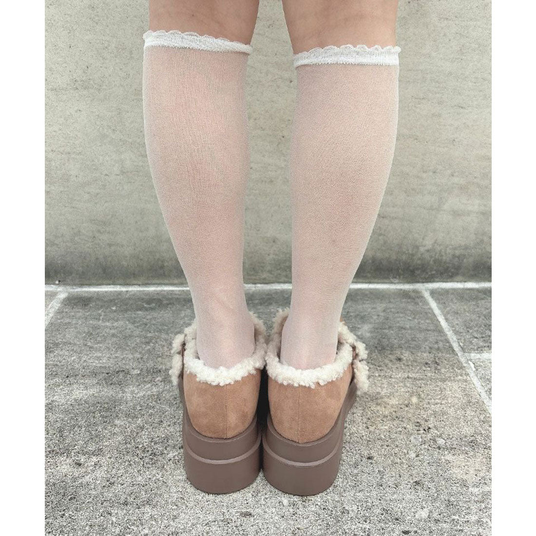 フィント F i.n.t ベルト使いフェイクムートンシューズ （BEIGE） BEIGE