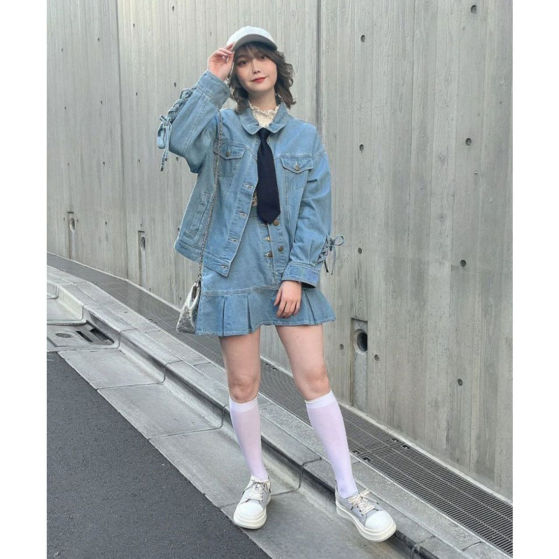 F i.n.t Logo Ribbon Platform Sneakers Pink Label