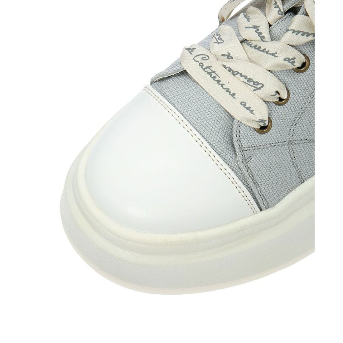 F i.n.t Logo Ribbon Platform Sneakers Pink Label