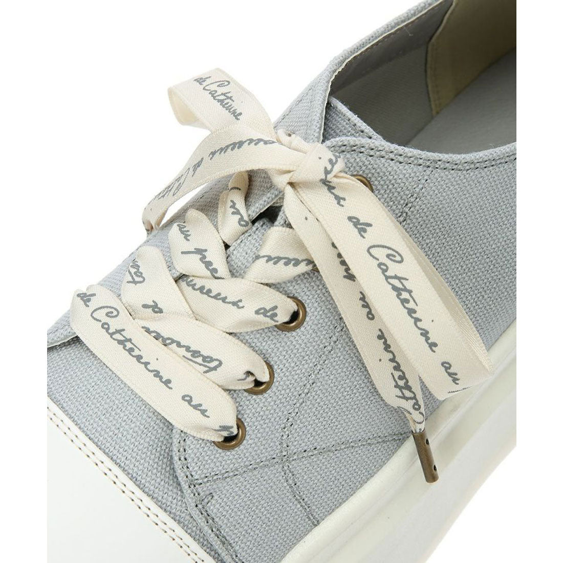 F i.n.t Logo Ribbon Platform Sneakers Pink Label