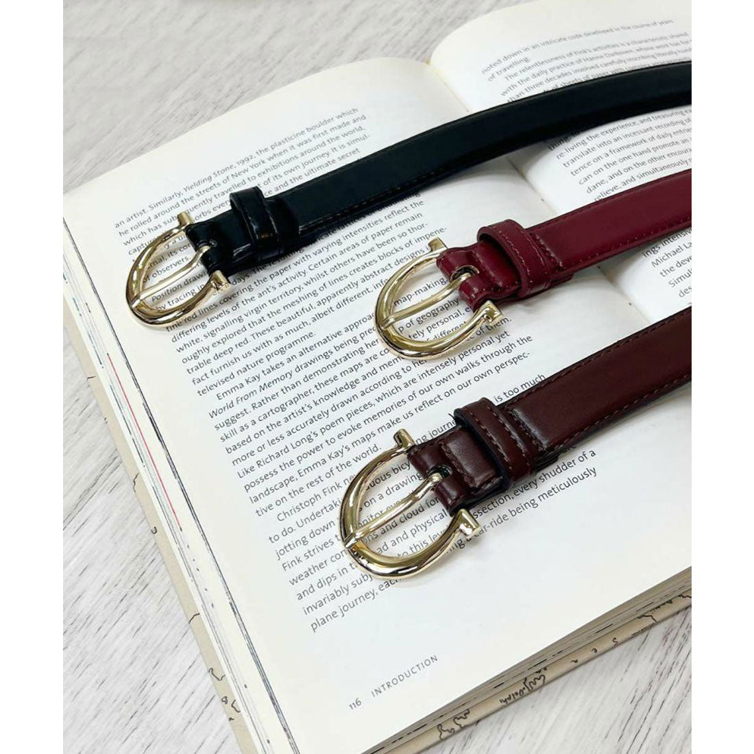フィント F i.n.t フレンチベーシックベルト （BROWN） BROWN