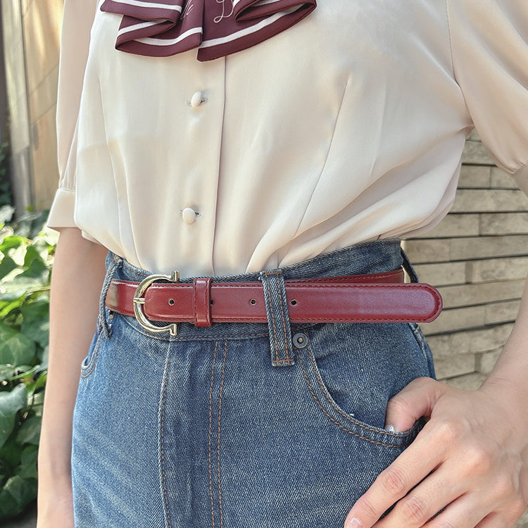 フィント F i.n.t フレンチベーシックベルト （BORDEAUX） BORDEAUX