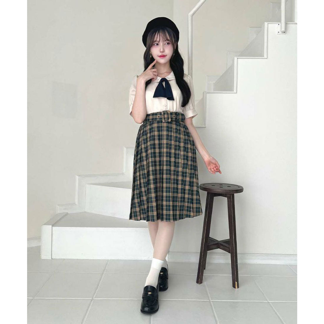 フィント F i.n.t 別珍リボンベレー帽 （BLACK） BLACK