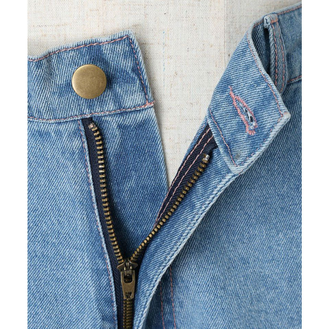 フィント F i.n.t 【洗える】ドロストリボンデニムハーフパンツ（GRAY） GRAY