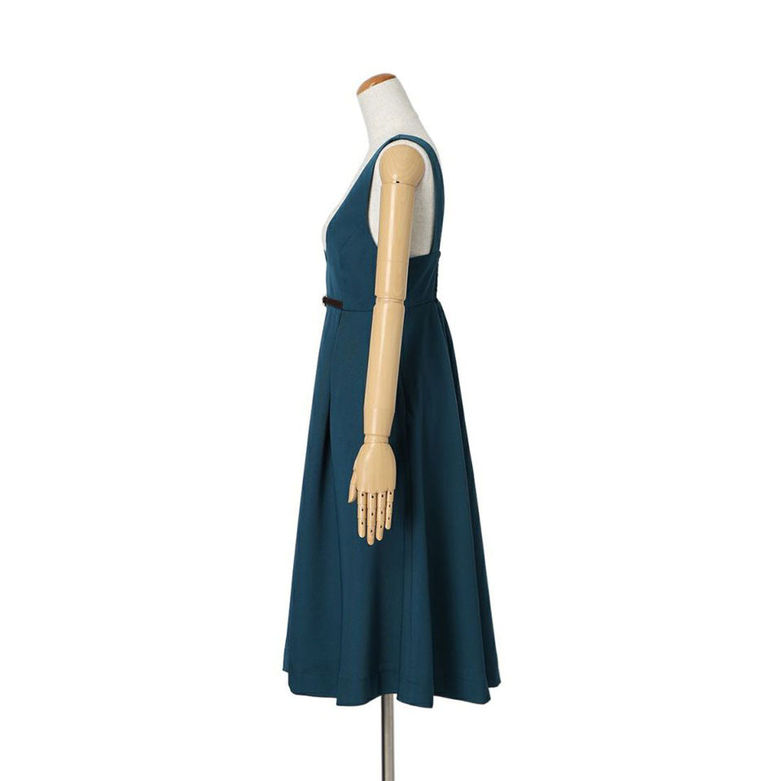 フィント F i.n.t チェーンビット使いディープVネックジャンパースカート （BLUE GRAY） BLUE GRAY
