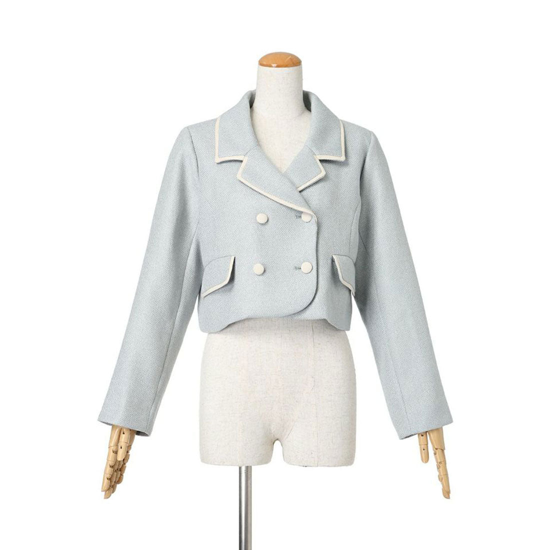 フィント F i.n.t パイピングツイードジャケット【洗える】 （L/BEIGE） L/BEIGE