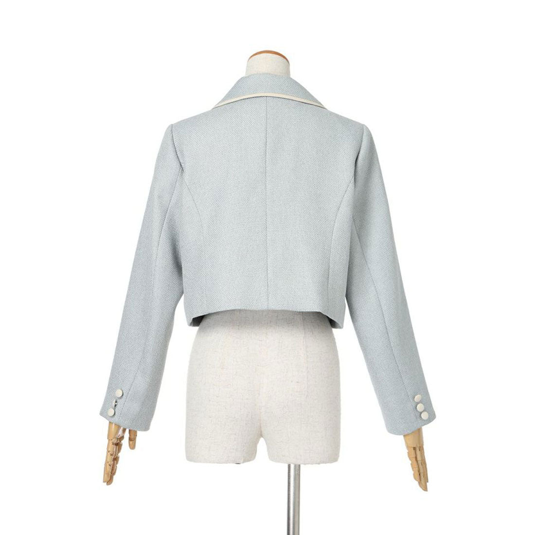 フィント F i.n.t パイピングツイードジャケット【洗える】 （L/BEIGE） L/BEIGE