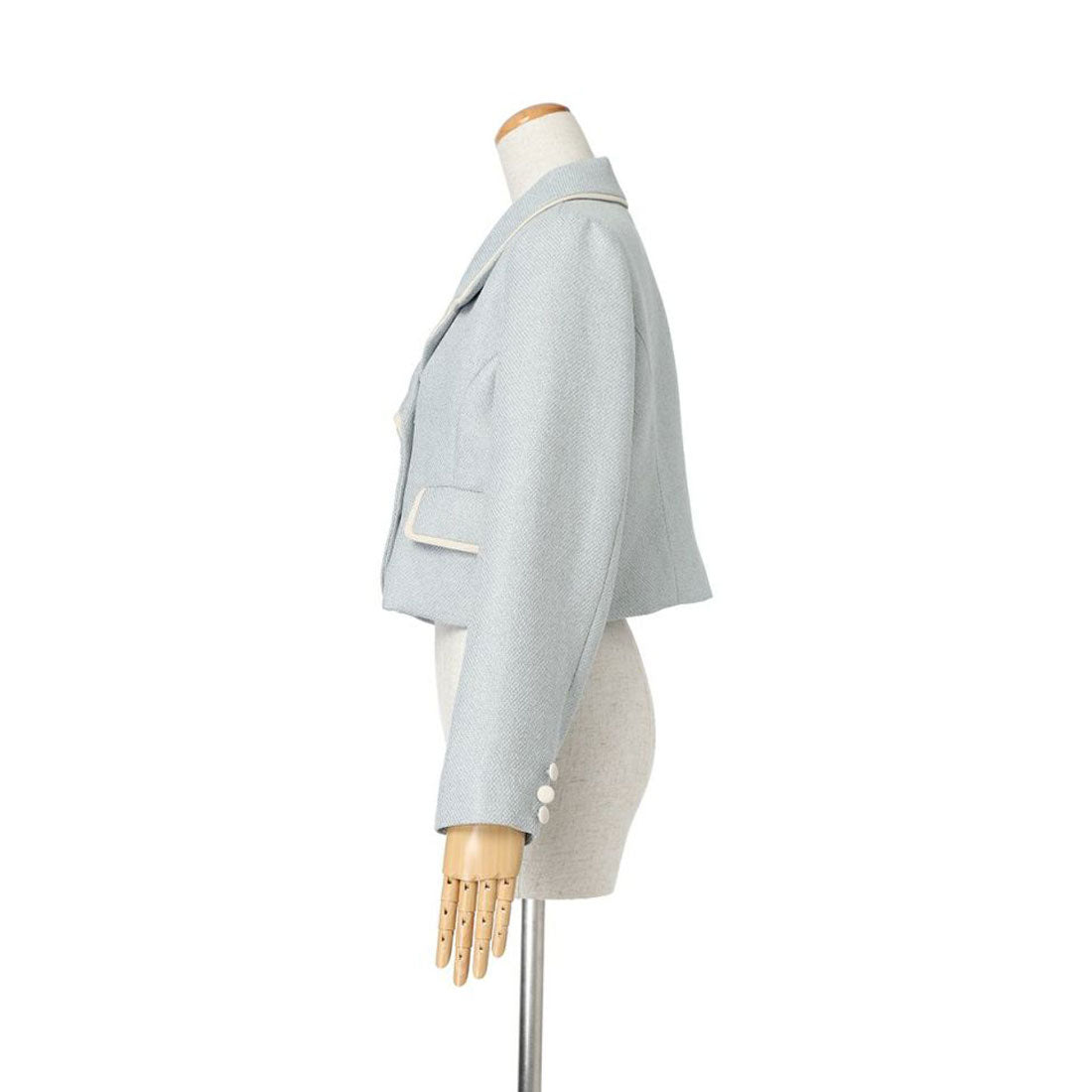 フィント F i.n.t パイピングツイードジャケット【洗える】 （L/BEIGE） L/BEIGE