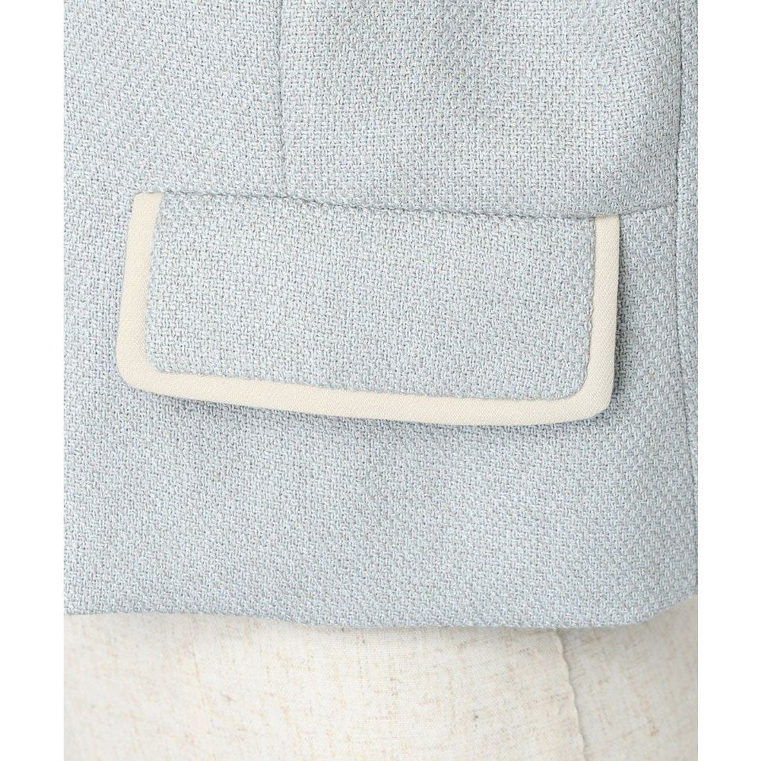 フィント F i.n.t パイピングツイードジャケット【洗える】 （L/BEIGE） L/BEIGE