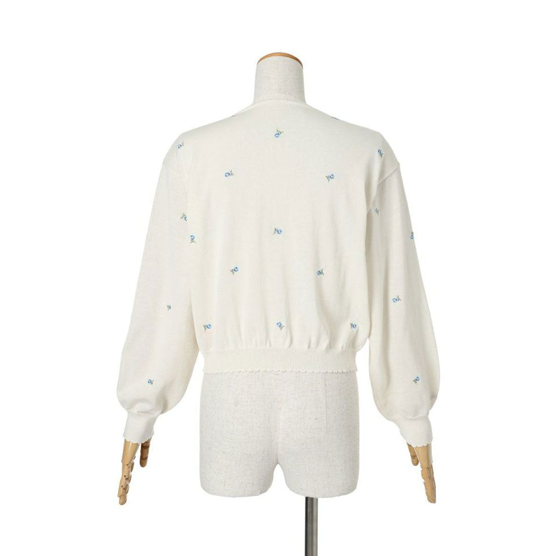 フィント F i.n.t 【UV 加工/洗える/洗濯機洗い可】小花総刺繍UVニットカーディガン （IVORY） PINK BEIGE