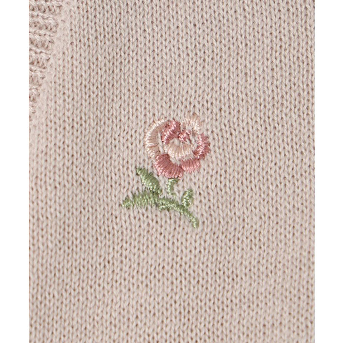 フィント F i.n.t 【UV 加工/洗える/洗濯機洗い可】小花総刺繍UVニットカーディガン （IVORY） PINK BEIGE