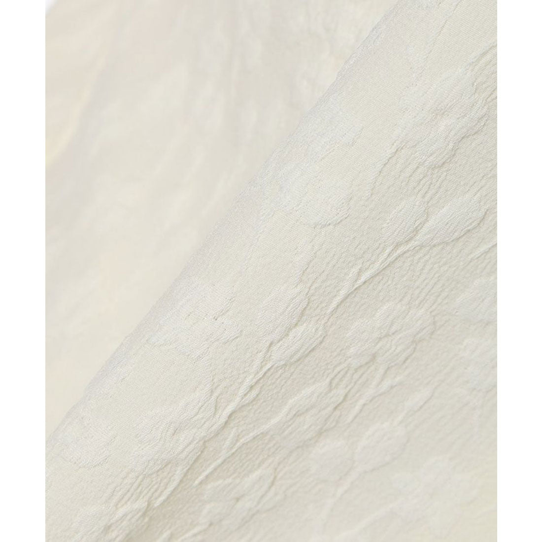 フィント F i.n.t 【洗える】袖口プチリボンジャガードブラウス （IVORY） IVORY