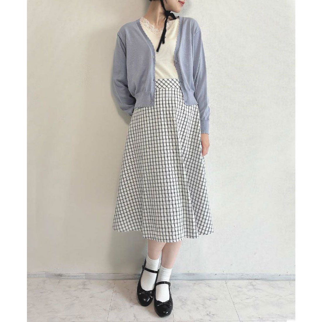 フィント F i.n.t 【洗える】フラワーレーステレコタンクトップ （IVORY） IVORY