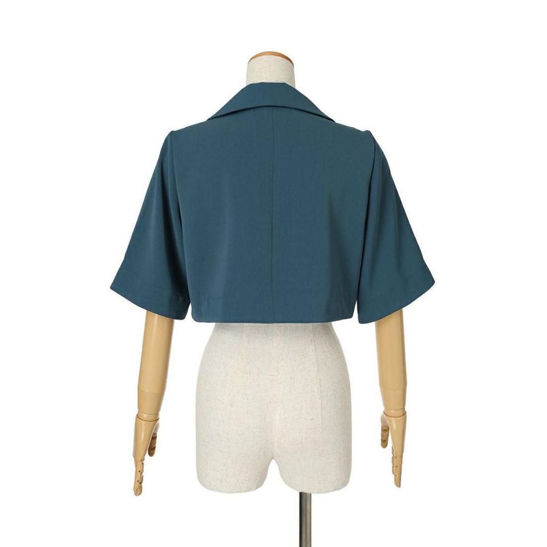 フィント F i.n.t 【洗える・セットアップ】ハートラペルケープスリーブジャケット （MOCHABROWN） MOCHABROWN