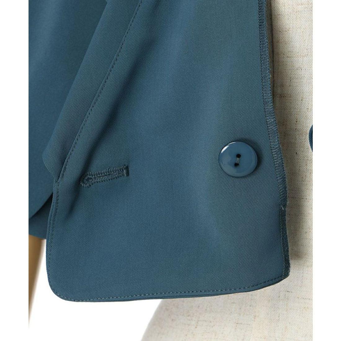 フィント F i.n.t 【洗える・セットアップ】ハートラペルケープスリーブジャケット （MOCHABROWN） MOCHABROWN