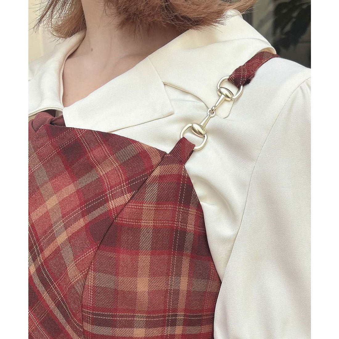 フィント F i.n.t ビット使いランダムヘムチェックキャミワンピース （BOR×BE） BOR×BE