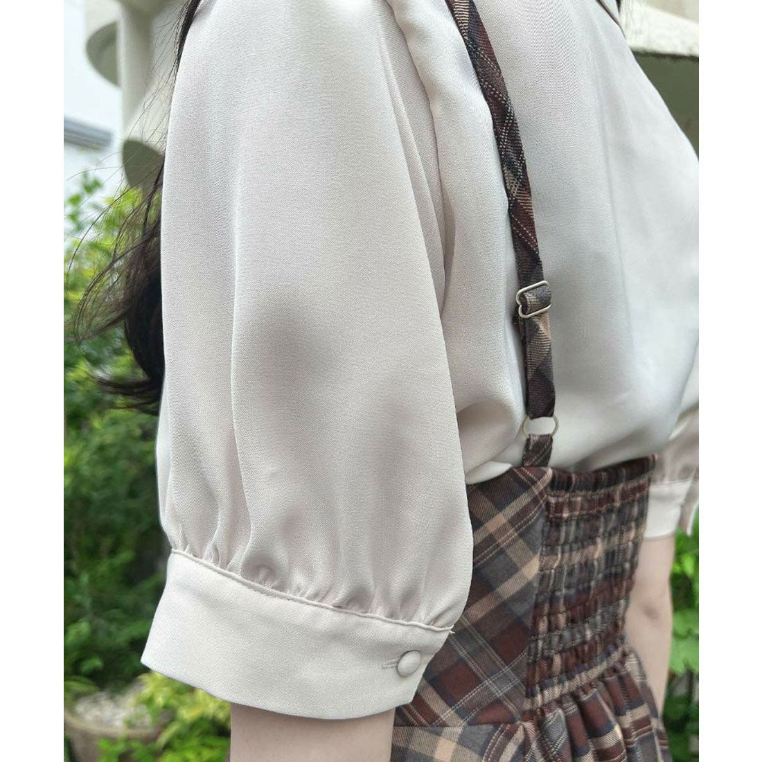 フィント F i.n.t 【洗える】スカーフタイ付き変形衿ブラウス （L/BEIGE） L/BEIGE