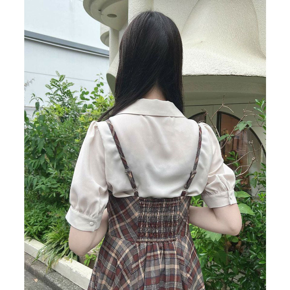 フィント F i.n.t 【洗える】スカーフタイ付き変形衿ブラウス （L/BEIGE） L/BEIGE